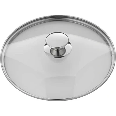Imagen de WMF Tapa de Cristal 20 cm con pomo Metal, Resistente al Calor, Apta para lavavajillas