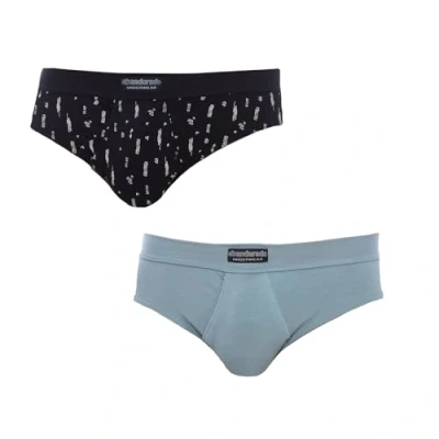 Imagen de Abanderado Esenciales Ocean Briefs, Cuadro AZULGRIS, XL/56 (Pack de 2) Men&#039;s