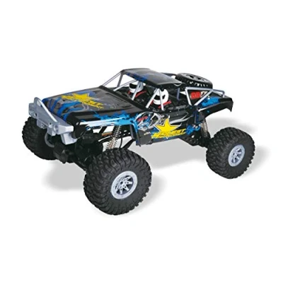 Imagen de Amewi Double Bridge Brushed 1:10 RC Modelo Coche Eléctrico Crawler Tracción 4 Ruedas RTR 2,4 GHz Incl. Negro