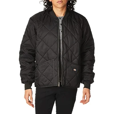 Imagen de Dickies Hombre, Cazadora con diseño acolchado a rombos, negro, XXL