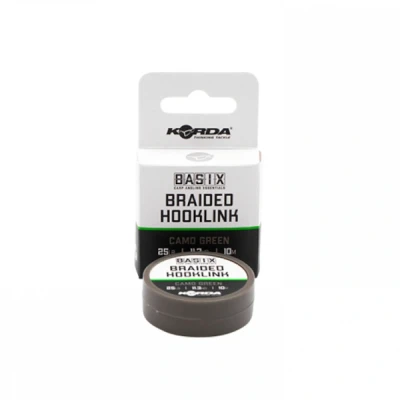 Imagen de Korda Basix Braided Hooklink 18lb/8,2kg (10m) Material para bajos de línea carpfishing