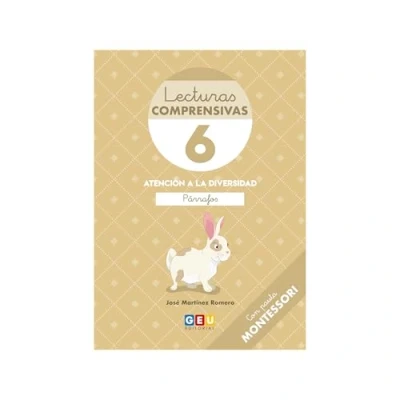 Imagen de Lecturas Comprensivas GEU Editorial Comprension Lectora 1 Primaria 6 con Pauta Montessori Párrafos