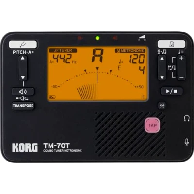 Imagen de Korg TM70 Metrónomo y Afinador Cromático combinados Negro