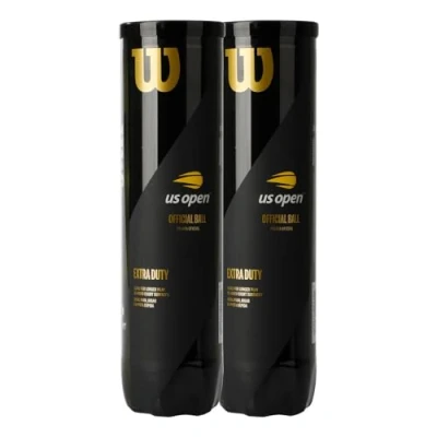 Imagen de Wilson Open, Pelotas De Tenis 2 Tubos Con 4 Cada Uno Para Superficies Duras Unisex Adulto, Amarillo, Única