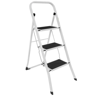 Imagen de Home Vida Escalera Plegable portátil de 3 escalones, Acero Resistente, Multicolor