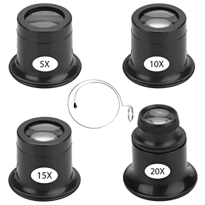 Imagen de Relojes Mantenimiento Lupa Reloj Lente Herramienta 5x 10x 15x 20x Relojero Monocular Portátil Joyeros Reparación Relojeros Vidrio Para Relojería Y De Joyas