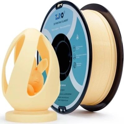 Imagen de ZIRO filamento PLA 1,75 mm, para impresora 3D Basic Color Series mm 1 kg (2,2 libras), precisión dimensional +/ 0,03 mm,Piel