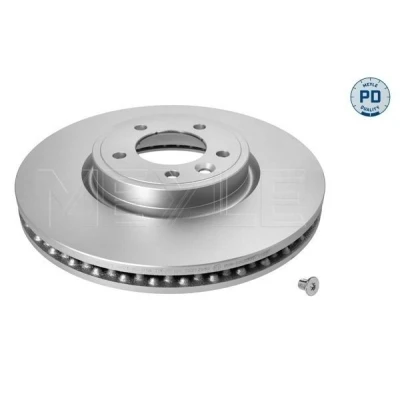Imagen de MEYLE 53 83 521 0021/PD Disco de freno Eje delantero 349 34 5 120 ventilado revestido láminas zinc altamente carbonizado con tornillos