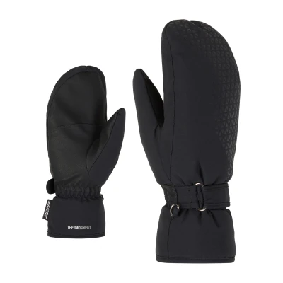 Imagen de Ziener KISARI Manoplas de esquí para Mujer, Impermeables, Libres PFC, Color Negro, 8,5