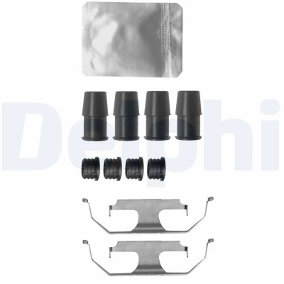 Imagen de DELPHI LX0643 Kit de accesorios, pastillas frenos BMW: 3 Berlina, 4 Gran Coupe, GT