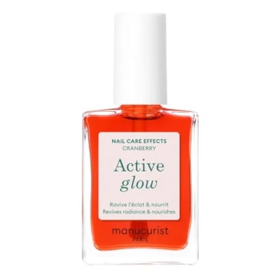Imagen de Manucurist Active Glow Cranberry (Coral) Esmalte Uñas Trasparente Fortalecedor Endurecedor Tratamiento Reparador Pintauñas Nutritivo y Brillante Regalo Originales Mujer
