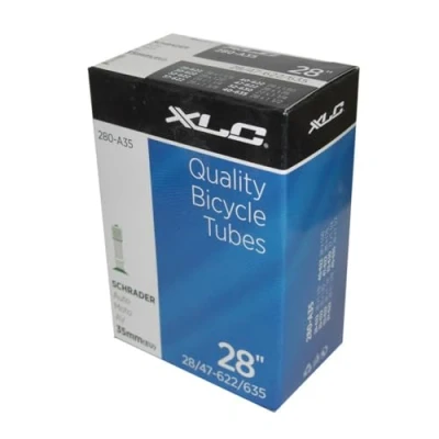 Imagen de XLC Cámara 27 28 x 1 1/8 1.75, válvula Schrader (Gorda), 35 mm, Unisex Adulto, Negro,