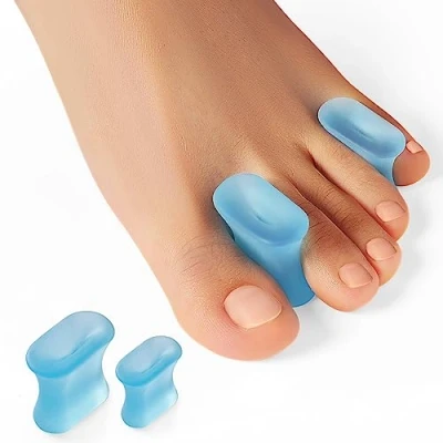 Imagen de Welnove Separadores de Dedos Gel Mejorados Paquete 12 Almohadillas para Juanetes Enderezar Superpuestos, Juanetes, Callosidades
