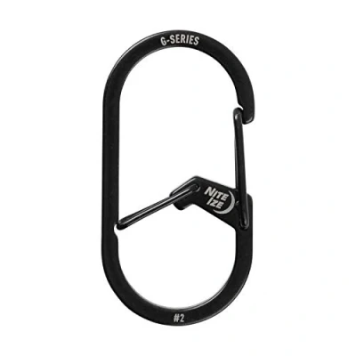 Imagen de niteize GS2 01 R6 Mosquetón, Negro (Negro), única