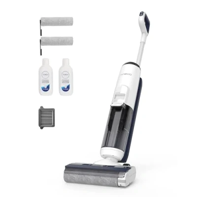 Imagen de Tineco iFLOOR 5 Breeze Complete Aspiradora/Limpiadora de Suelos en Seco y Mojado, Limpieza Un Solo Paso para Duros, Bordes, Autolimpieza Automática, Diseño Ligero e Inalámbrico