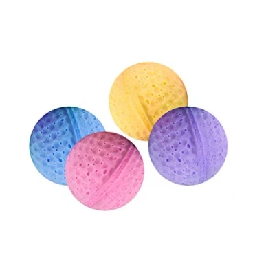 Imagen de KARLIE K&amp;F Juguete para Gato, Pelota DE Esponja 4 UNIDS.