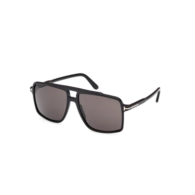 Imagen de Tom Ford KEMP Gafas de sol, Hombre, Talla: One Size, Glossy black smoke gray