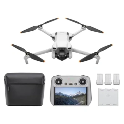 Imagen de Drone DJI Mini 3 Fly More Combo, Con mando RC, Hasta 38 min, QuickShots y QuickTransfer, 4K/30 fps, Blanco