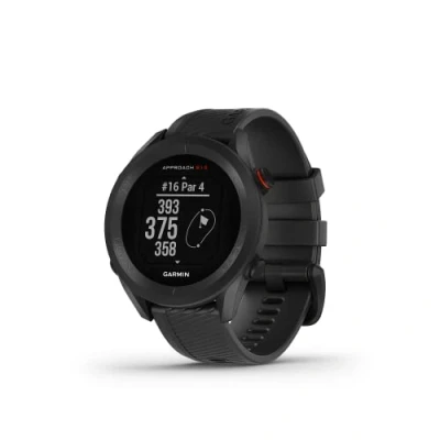 Imagen de Garmin Approach S12, Reloj para Golf, campos mundiales preinstalados, Bluetooth y resistente al agua, Negro