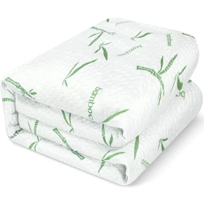 Imagen de Utopia Bedding Protector de Colchón 150 x 200 30 cm Impermeable, Viscosa Bambú Premium Funda Colchón, Certificación Oeko Tex, Cubre Transpirable, Elástico En Todo
