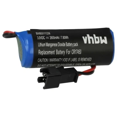 Imagen de vhbw Batería Li Ion 2600mAh (3V) reemplaza Sanyo CR8.L, CR8.LHC