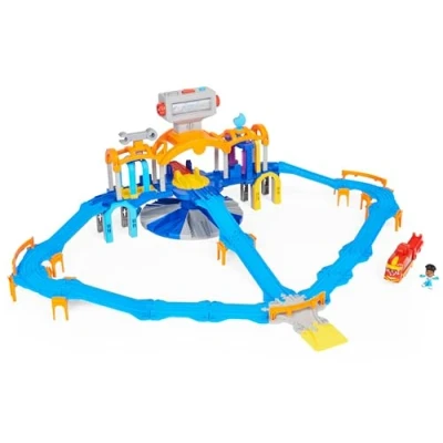 Imagen de Mighty Express, Mission Station Juego con Tren de Juguete Exclusivo Carcher Nick, Luces y Sonidos, Multicolor (Spin Master 6060201)