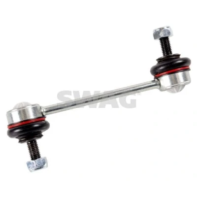 Imagen de SWAG 62 92 7489 Bieleta de suspensión Eje trasero izquierda, trasero, derecha 141 M10 x 1,5 con tuerca autofijadora Acero PEUGEOT: 407 Berlina