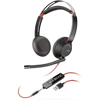 Imagen de Auriculares Con Micrófono Plantronics Blackwire 5220 Usb a Negro