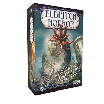 Imagen de Asmodee, Fantasy Flight Games, Eldritch Horror , Ciudades en ruinas, Expansión, Juego de Expertos Estrategia, 1 8 Jugadores, A Partir 14+ años, 120+ Minutos, Aleman