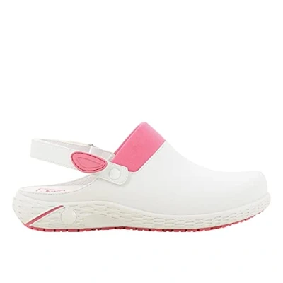 Imagen de SAFETY JOGGER Zuecos de Seguridad para Mujer 35 EU Dany Zapato Trabajo Cómodo y Ligero, Ideal Enfermeras, Cocina o Interior, Antideslizante Amortiguador, Oxypas, Rosa