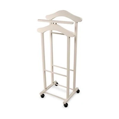Imagen de Arredamenti Italia ARREDAMENTIITALIA Galán de Noche para Dormitorio Trendy, Madera Percha Doble Color: Blanco Ar It il Cuore del Legno