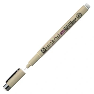 Imagen de SAKURA Pigma Micron 005 Fineliner Punta de 0,20 mm Tinta archivo Gris claro Resistente al agua y a las manchas Ideal para ilustraciones, dibujos diarios