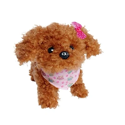 Imagen de Simba Chichi Love Tea Cup Poodle Puppy 105890015 Perro de Peluche Que Corre ladra, se Mueve con la Cola, 16 cm, a Partir 3 años