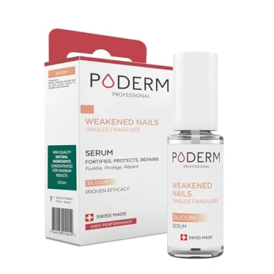 Imagen de PODERM UÑAS DEBILITADAS QUIMIOTERAPIA Sérum Silicio Aliviador, Fortificante y Reparador Endurecedor Protector Cuidado Profesional Hecho en Suiza