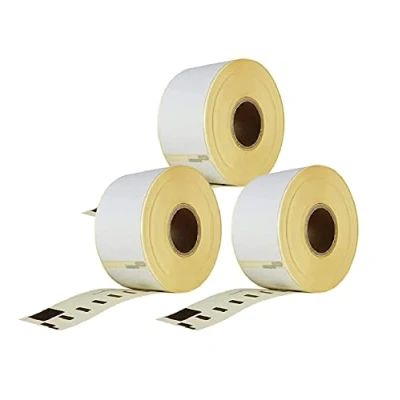 Imagen de etiquetas Dymo Labelwriter 99012 paquete de 3 rollos X 260 piezas por rollo = 780 etiquetas, autoadhesivas, compatibles con impresoras &amp; Seiko, 89 36 mm