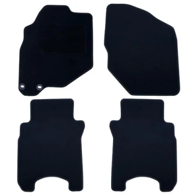 Imagen de OCC DESIGN Alfombrillas Coche, Alfombras a Medida, Compatibles con Medida Honda JAZZ (2001 2008) , Alta Calidad, Velour/Polipropileno, Anclaje Original, Reverso Antideslizante, Talonera, 4 Piezas