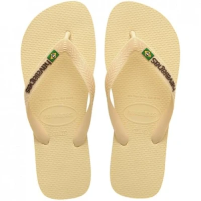 Imagen de Havaianas Brasil LOGO Buttercream Unisex Sandalias de dedo, Talla: 43 44, Zapatos