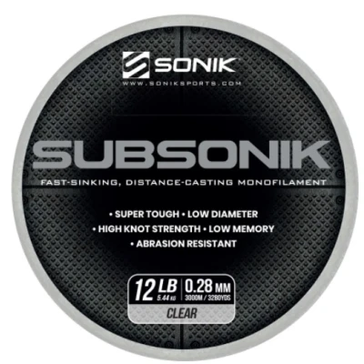 Imagen de Sonik Subsonik Clear 0,41mm/25lb (3000m) Hilo de pescar