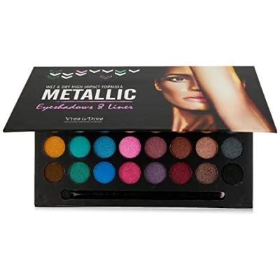 Imagen de Viva la Diva Metallic, Paleta de Maquillaje, Multicolor, 1 unidad