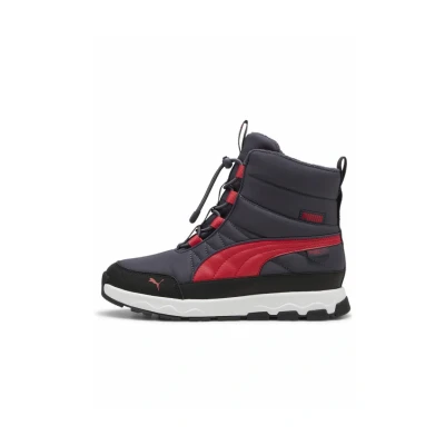 Imagen de Puma Evolve Puretex JR Unisex Botas para la nieve niños, Talla: 37.5, Galactic gray tart cherry black Zapatos