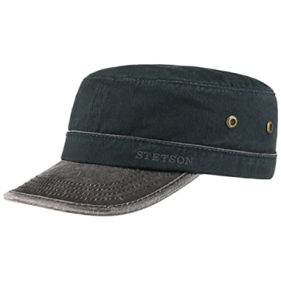 Imagen de Stetson Gorra Katonah Cotton Army Mujer/Hombre Militar Hebilla de Metal, con Visera Verano/Invierno Verano L (58 59 cm) castaño Claro