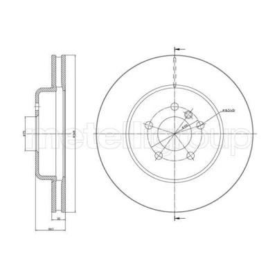 Imagen de Disco de freno METELLI 23 1268C