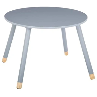 Imagen de ATMOSPHERA CREATEUR D&#039;INTERIEUR Mesa Gris Dulzura, Madera, Grau, l. 60 x H. 43 cm