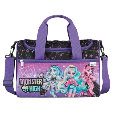 Imagen de Scooli Bolsa de Deporte Infantil Monster High 23 x 35 16 cm Compartimento Principal Espacioso Bandolera Ajustable Accesorios para el Colegio