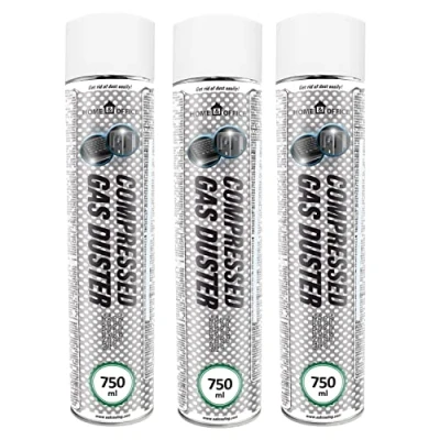 Imagen de AABCOOLING Home&amp;Office Compressed Gas Duster 3X 750ml K2, Limpieza, Electrónica, Packs de Fotografía y videocámaras, Botella Aire Comprimido, Limpiar Teclado