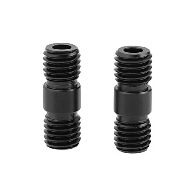 Imagen de CAMVATE Conector de extensión varilla rosca M12 (negro) para sistema soporte riel 15 mm (2 piezas)