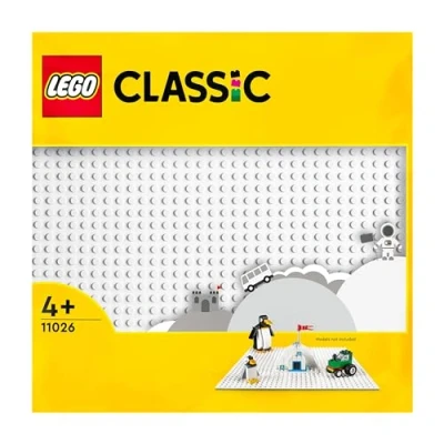 Imagen de LEGO Classic Base Blanca de 32x32 Tacos, Placa Tablero Construcción y Expansión, Juguete para Niños Niñas 1 Año o Más 11026