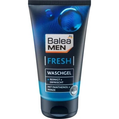 Imagen de Gel de lavado facial Para hombres Limpia y refresca la piel los con pantenol nutritivo menta refrescante todo tipo 150 ml