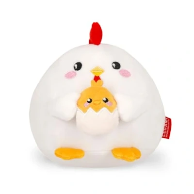 Imagen de Legami Peluche Super Soft!, Tema Hen, tamaño Mini, con Tarjeta de identificación Personalizable, se sostiene Solo, 14x15x12 cm