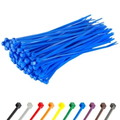 Imagen de Gocableties Bridas plastico azules para cables 100 Piezas 150 mm x 3,6 Tamaño pequeño Resistentes a los rayos